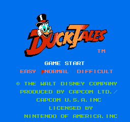 Duck Tales Title Screen